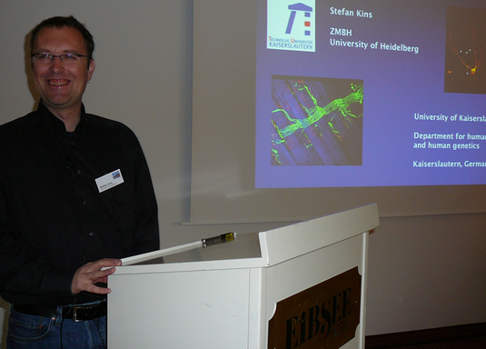 Stefan Kins (University of Heidelberg, Germany) is talking about: "Subcellular traffic of APP family members in neurons"