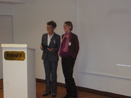 Annette Schmidt, Eckhart-Buddecke-Foundation, Münster and Dorothee Dormann, Munich, Eckhart-Buddecke Awardee 2012